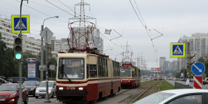 Схема движения двух трамваев временно изменится в Петербурге
